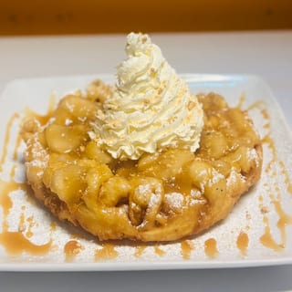 Caramel Apple Funnel cake