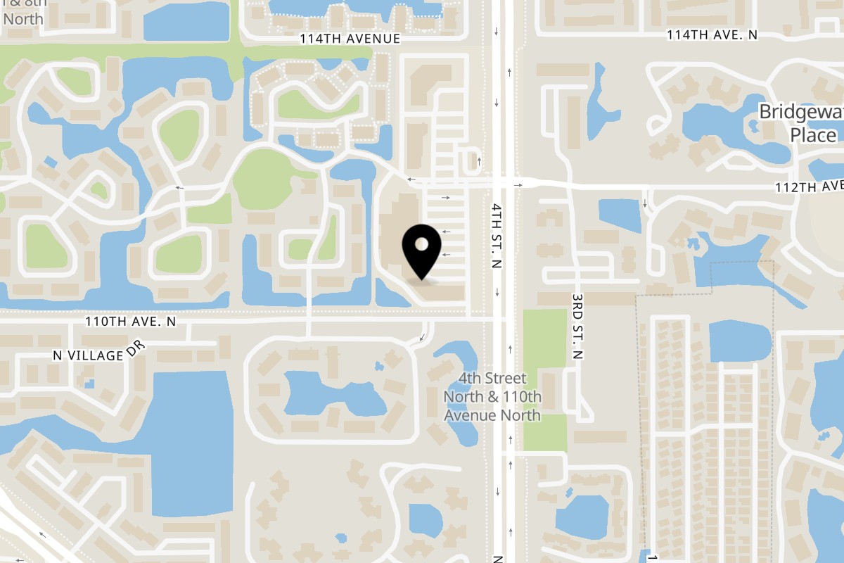 Map showing the location of Funky Sweets Funky Sweets on 11024 4th St N in St. Petersburg